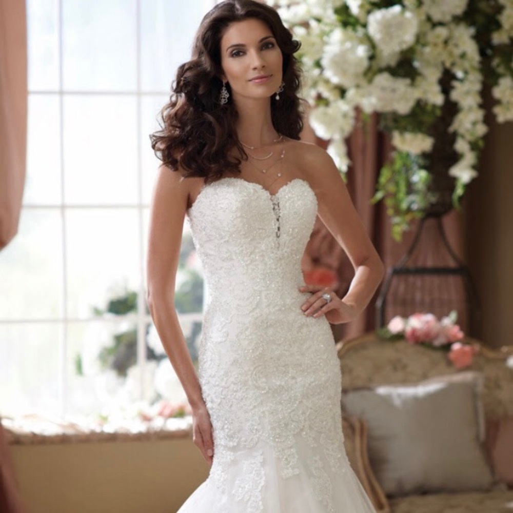 David tutera mon Cheri wedding gown